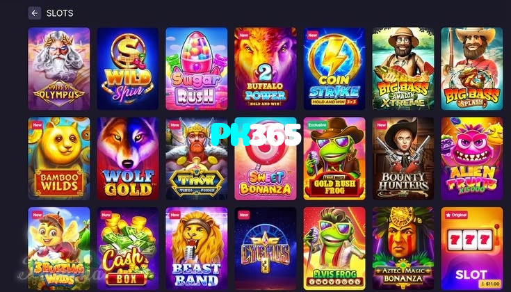 PK365 casino presented on mobile device in Pakistan with slots and live games